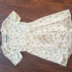 Flowy sheath pink floral dress